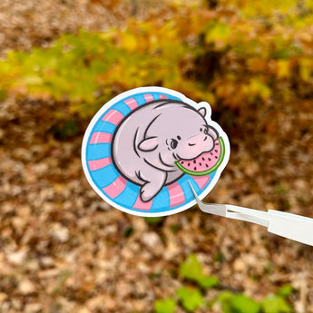 Summer Moo Deng Sticker