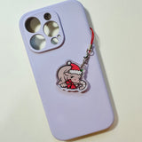 Winter Moo Deng Phone Charm