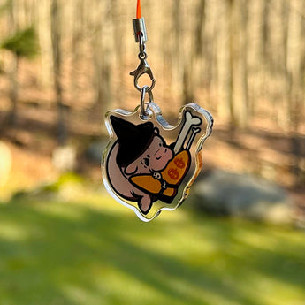 Fall Moo Deng Phone Charm