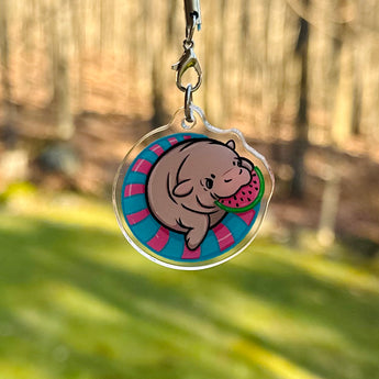 Summer Moo Deng Phone Charm