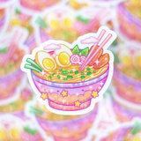 Ramen Bowl Clear Sticker