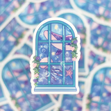 Ocean Window Clear Sticker