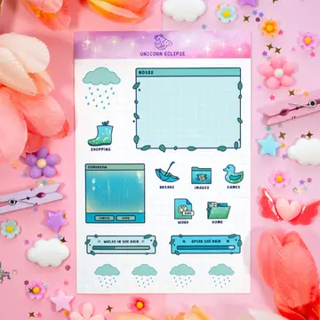 Rainy Day Sticker Sheet