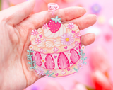 Strawberry Cake Keychain