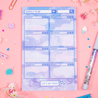 Blue Skies Weekly Planner Pad