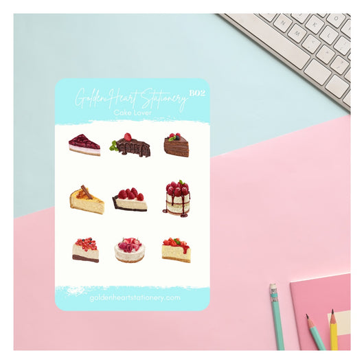Cake Lover Sticker Sheet
