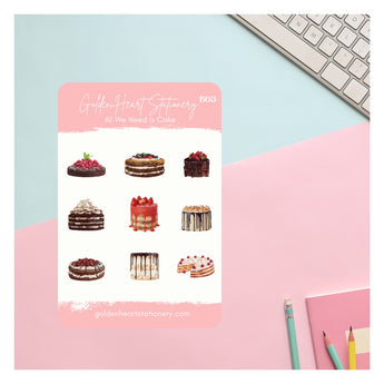 All We Need Is Cake I Sticker Sheet