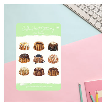 Mini Cakes Sticker Sheet