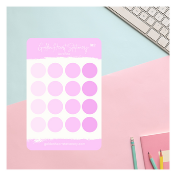 Big and Small Dots Sticker Sheet - LoveBite