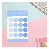 Big and Small Dots Sticker Sheet - Color Me Blue