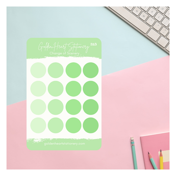 Big and Small Dots Sticker Sheet - Change of Scenery