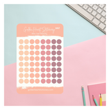 Big and Small Dots Sticker Sheet - Just Peachy