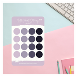 Big and Small Dots Sticker Sheet - Neutral