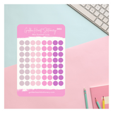 Big and Small Dots Sticker Sheet - Summer Love