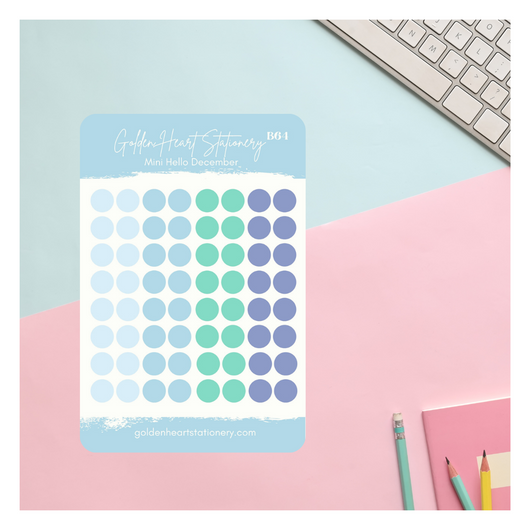 Big and Small Dots Sticker Sheet - Hello December