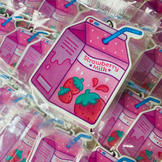 Strawberry Milk Car Air Freshener