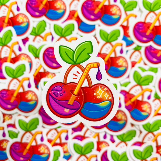 Kawaii Cherry Sticker