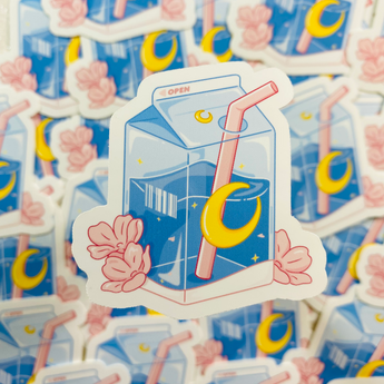 Sakura Moon Milk Sticker